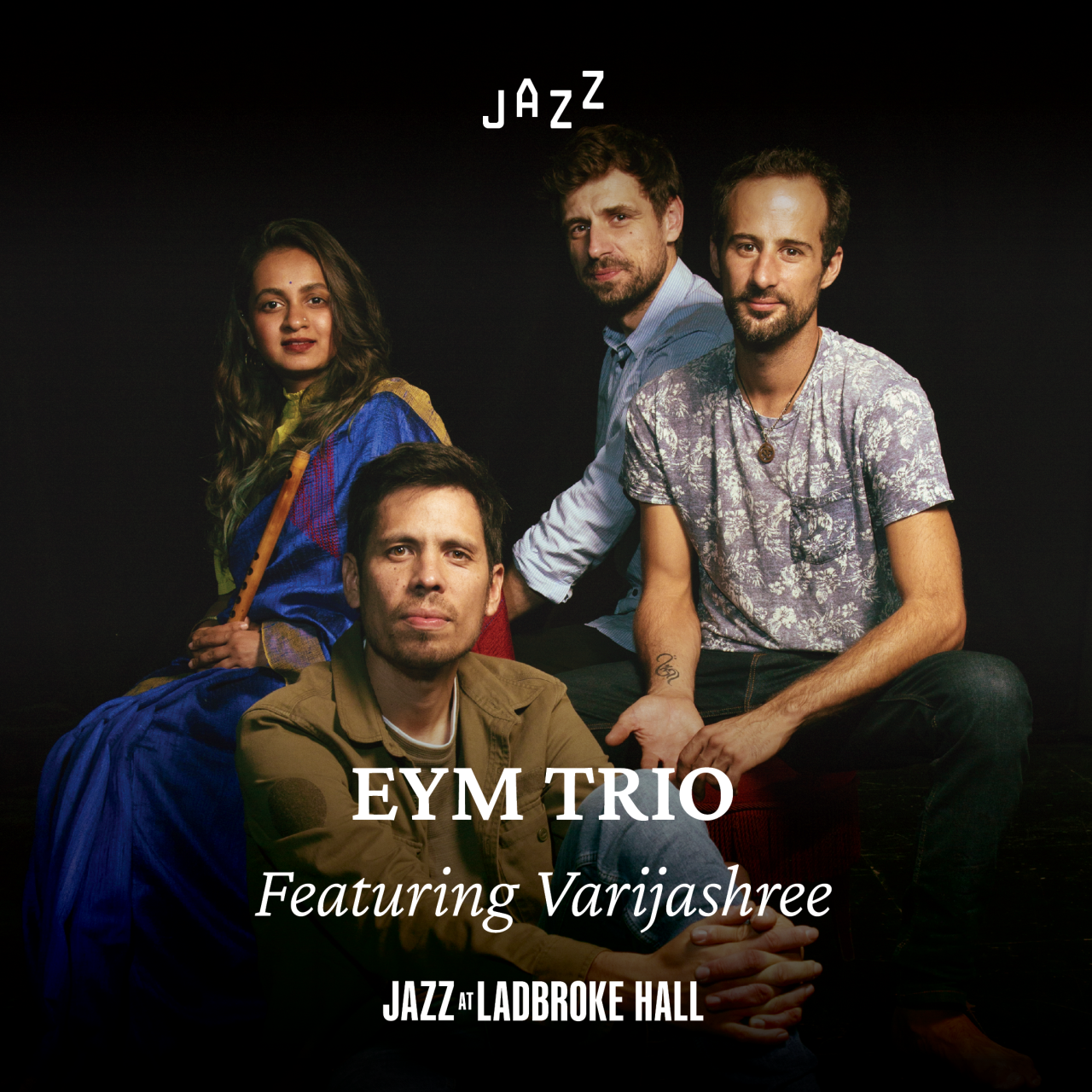 EYM trio feat Varijashree Jazz & Dinner - Experience a unique musical meeting point where jazz and South Indian classical traditions come together. This UK debut performance blends the improvisational freedom of jazz with the intricate beauty of Carnatic music.